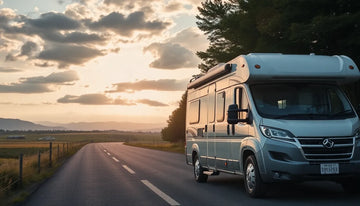 Camper beveiligd op vakantie